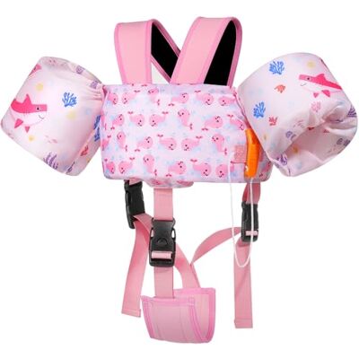 MoKo Gilet Natation Enfant avec Brassards Avec brassards, ajustable, confort optimal, aide à l'apprentissage de la natation, idéal plage et activités aquatiques - Publicité MoKo Gilet Natation Enfant avec Brassards Avec brassards, ajustable, confort optimal, aide à l'apprentissage de la natation, idéal plage et activités aquatiques - Publicité