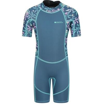 Mountain Warehouse Combinaison de plongée courte imprimée en néoprène avec coutures plates et contour pour garçons et filles – Printemps été, plage, natation, sports nautiques bleu sarcelle foncé (01 - Publicité Mountain Warehouse Combinaison de plongée courte imprimée en néoprène avec coutures plates et contour pour garçons et filles – Printemps été, plage, natation, sports nautiques bleu sarcelle foncé (01 - Publicité