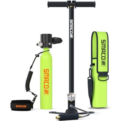 SMACO S300 Mini Bouteille de Plongée Rechargeable 0,5L Petite Bouteille de Plongee sous-Marine Mini Bouteille d'oxygène Plongee pour Respirer sous l'eau Nettoyage du Bateau Source d'air de Secours - Publicité SMACO S300 Mini Bouteille de Plongée Rechargeable 0,5L Petite Bouteille de Plongee sous-Marine Mini Bouteille d'oxygène Plongee pour Respirer sous l'eau Nettoyage du Bateau Source d'air de Secours - Publicité