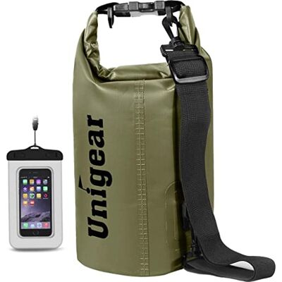 Unigear Sac Étanche Nautique PVC Dry Bag 2-55 L avec Pochette Téléphone Sac imperméable à fermeture roulée, tailles 2 à 55 L, pour paddle, kayak, pêche, camping, plage et sports aquatiques - Publicité Unigear Sac Étanche Nautique PVC Dry Bag 2-55 L avec Pochette Téléphone Sac imperméable à fermeture roulée, tailles 2 à 55 L, pour paddle, kayak, pêche, camping, plage et sports aquatiques - Publicité