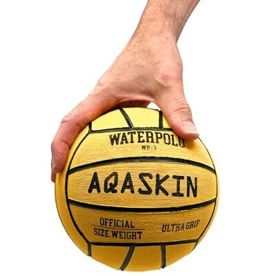 AQASKIN Ballon de Water-Polo (Jaune, Taille 3) - Publicité AQASKIN Ballon de Water-Polo (Jaune, Taille 3) - Publicité
