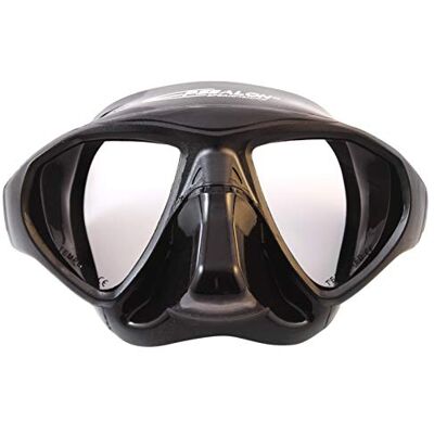 EPSEALON Masque de Plongée Minisub Spécialement conçu pour l'apnée Silicone Hypoallergénique + Cerclage en Polycarbonate Boucles à réglage Rapide Noir 300 g - Publicité EPSEALON Masque de Plongée Minisub Spécialement conçu pour l'apnée Silicone Hypoallergénique + Cerclage en Polycarbonate Boucles à réglage Rapide Noir 300 g - Publicité