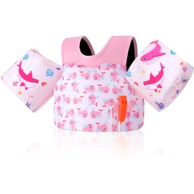 MoKo Gilet Natation Enfant avec Brassards Avec brassards, ajustable, confort optimal, aide à l'apprentissage de la natation, idéal plage et activités aquatiques - Publicité MoKo Gilet Natation Enfant avec Brassards Avec brassards, ajustable, confort optimal, aide à l'apprentissage de la natation, idéal plage et activités aquatiques - Publicité
