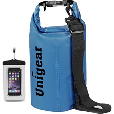 Unigear Sac Étanche Nautique PVC Dry Bag 2-55 L avec Pochette Téléphone Sac imperméable à fermeture roulée, tailles 2 à 55 L, pour paddle, kayak, pêche, camping, plage et sports aquatiques - Publicité Unigear Sac Étanche Nautique PVC Dry Bag 2-55 L avec Pochette Téléphone Sac imperméable à fermeture roulée, tailles 2 à 55 L, pour paddle, kayak, pêche, camping, plage et sports aquatiques - Publicité