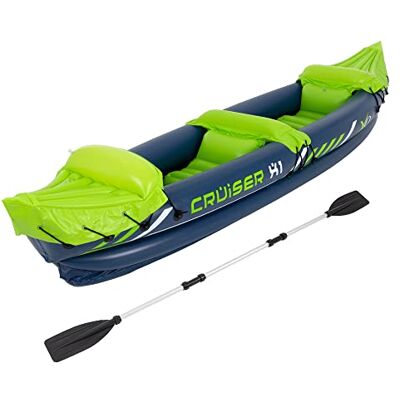 ECD Germany Bateau Pneumatique Cruiser 2.0 / Cruiser 3.0 / Kayak Gonflable Cruiser X1, pour 2 Personnes, Bateau à Rames Canoë, Différents Modèles à Choisir - Publicité ECD Germany Bateau Pneumatique Cruiser 2.0 / Cruiser 3.0 / Kayak Gonflable Cruiser X1, pour 2 Personnes, Bateau à Rames Canoë, Différents Modèles à Choisir - Publicité