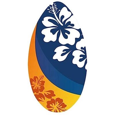 SportX Planche de Surf Skimboard en Fleurs 94cm Bois - Publicité SportX Planche de Surf Skimboard en Fleurs 94cm Bois - Publicité