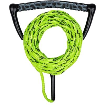 Mesle Ergo Corde pour Wakeboard et Ski Nautique, poignée Ergonomique en Mousse EVA, Flottante, Longueur de la Corde de Traction avec haltère 23 m, raccourcissable à 16,7 m, avec Rope Keeper - Publicité Mesle Ergo Corde pour Wakeboard et Ski Nautique, poignée Ergonomique en Mousse EVA, Flottante, Longueur de la Corde de Traction avec haltère 23 m, raccourcissable à 16,7 m, avec Rope Keeper - Publicité