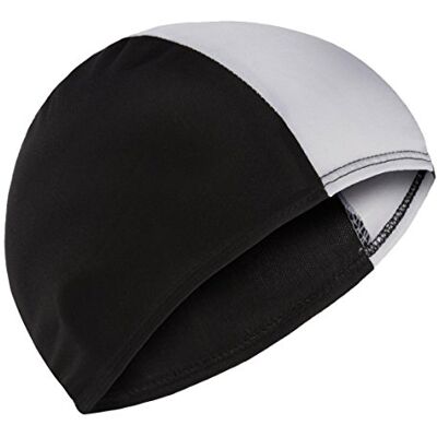 Fashy Bonnet de bain en tissu pour adultes et enfants, multicolore nero/bianco - Publicité Fashy Bonnet de bain en tissu pour adultes et enfants, multicolore nero/bianco - Publicité