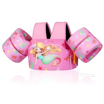 MoKo Gilet Natation Enfant, Double Boucle Réglable Avec brassards, ajustable, confort optimal, aide à l'apprentissage de la natation, idéal plage et activités aquatiques - Publicité MoKo Gilet Natation Enfant, Double Boucle Réglable Avec brassards, ajustable, confort optimal, aide à l'apprentissage de la natation, idéal plage et activités aquatiques - Publicité