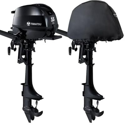Oceansouth Tohatsu Demi housse de rangement hors-bord (MFS4D, MFS5D, MFS6D à partir de 2020) – Noir, résistante à l'eau, ajustement spécifique au moteur hors-bord – Couvercle de capot moteur - Publicité Oceansouth Tohatsu Demi housse de rangement hors-bord (MFS4D, MFS5D, MFS6D à partir de 2020) – Noir, résistante à l'eau, ajustement spécifique au moteur hors-bord – Couvercle de capot moteur - Publicité