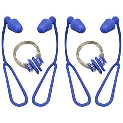 BESPORTBLE 2pièces Clip Nez Étanche avec Bouchons Oreilles pour Adultes Et Garçon Fille Piscine Bleu - Publicité BESPORTBLE 2pièces Clip Nez Étanche avec Bouchons Oreilles pour Adultes Et Garçon Fille Piscine Bleu - Publicité