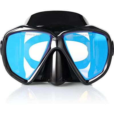 Vision Masque de plongée,180°View HD Masque de Snorkeling/Plongée, Anti-Buée Lunettes de plongée et Anti-Fuite Masque de plongée en apnée Set de Plongée pour Adultes et Enfants (Blue Lens) - Publicité Vision Masque de plongée,180°View HD Masque de Snorkeling/Plongée, Anti-Buée Lunettes de plongée et Anti-Fuite Masque de plongée en apnée Set de Plongée pour Adultes et Enfants (Blue Lens) - Publicité
