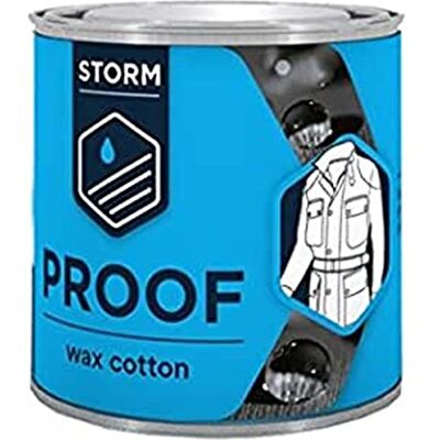 STORM Imperméabilisant Crème pour cire de l'habillement Rub on Wax Cotton Sauce 200 g - Publicité STORM Imperméabilisant Crème pour cire de l'habillement Rub on Wax Cotton Sauce 200 g - Publicité