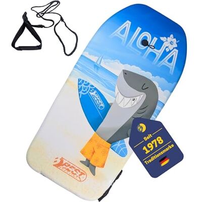 Best SPORTING Bodyboard pour enfant Planche de surf légère pour la plage, la mer et la piscine 92 x 46 x 5 cm dans différents designs Avec leash pour un maintien sûr - Publicité Best SPORTING Bodyboard pour enfant Planche de surf légère pour la plage, la mer et la piscine 92 x 46 x 5 cm dans différents designs Avec leash pour un maintien sûr - Publicité