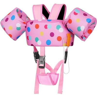 MoKo Gilet Natation Enfant avec Brassards Avec brassards, ajustable, confort optimal, aide à l'apprentissage de la natation, idéal plage et activités aquatiques - Publicité MoKo Gilet Natation Enfant avec Brassards Avec brassards, ajustable, confort optimal, aide à l'apprentissage de la natation, idéal plage et activités aquatiques - Publicité