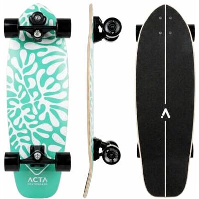 ACTA Surfskate Seaweed 31" Planche de Surf-Skate en érable 7 Plis Idéal pour débutants & intermédiaires pour pumptrack, Cruising et Carving Urbain - Publicité ACTA Surfskate Seaweed 31" Planche de Surf-Skate en érable 7 Plis Idéal pour débutants & intermédiaires pour pumptrack, Cruising et Carving Urbain - Publicité