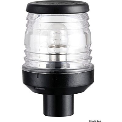 Lampe de tête de mât classique Osculati - 360° M5 Noir - Publicité Lampe de tête de mât classique Osculati - 360° M5 Noir - Publicité