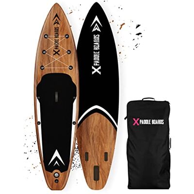 X-paddleboards Paddle Gonflable Natural Pack Complet 11'5 x 32 x 6'. (349 x 82 x 15cm) Noir, Bois - Publicité X-paddleboards Paddle Gonflable Natural Pack Complet 11'5 x 32 x 6'. (349 x 82 x 15cm) Noir, Bois - Publicité