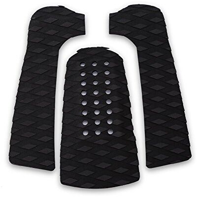 Dilwe Pad de Planche de Surf, 3 pièces antidérapant Traction Pad Tailpad Deck Grip pour Les Planches de Surf Surf ou Skimboard(Noir) Articles de Natation - Publicité Dilwe Pad de Planche de Surf, 3 pièces antidérapant Traction Pad Tailpad Deck Grip pour Les Planches de Surf Surf ou Skimboard(Noir) Articles de Natation - Publicité