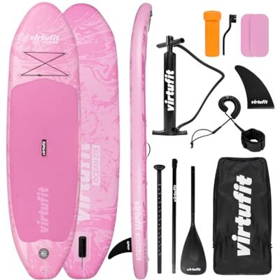 VirtuFit Kit de planche à pagaie gonflable avec pagaie, sac à dos et accessoires pour les loisirs, la tournée et le paddling polyvalent - Publicité VirtuFit Kit de planche à pagaie gonflable avec pagaie, sac à dos et accessoires pour les loisirs, la tournée et le paddling polyvalent - Publicité