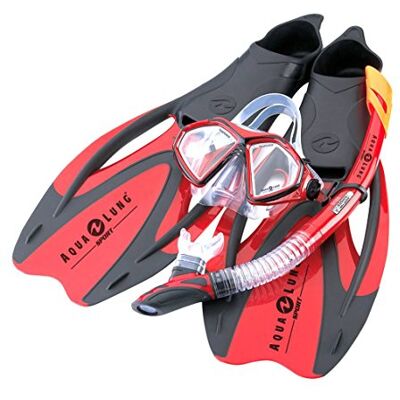 Aqualung Aqua Lung Sport Proflex X Masque/Tuba et Ensemble de Fin S Red - Publicité Aqualung Aqua Lung Sport Proflex X Masque/Tuba et Ensemble de Fin S Red - Publicité