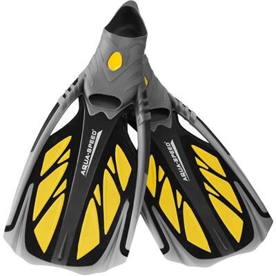 AQUA SPEED - Inox - Noir Gris Orange - 42.5 - Palmes - Publicité AQUA SPEED - Inox - Noir Gris Orange - 42.5 - Palmes - Publicité