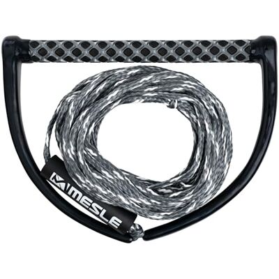 Mesle One Corde pour Wakeboard avec poignée 15'', Longueur 16,8 m 18,3 m, poignée EVA Soft, Flottante, Corde pour Sports Nautiques, remorquage Bateau, avec Flotteur, INCL. Rope Keeper - Publicité Mesle One Corde pour Wakeboard avec poignée 15'', Longueur 16,8 m 18,3 m, poignée EVA Soft, Flottante, Corde pour Sports Nautiques, remorquage Bateau, avec Flotteur, INCL. Rope Keeper - Publicité