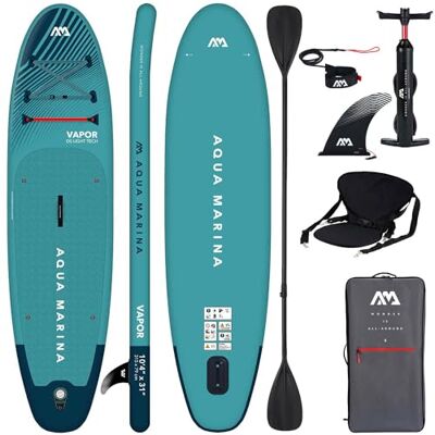 Aqua Marina Vapor 2019 Planche Gonflable avec sicge Kayak et Double pagaie 300 x 76 x 12 cm - Publicité Aqua Marina Vapor 2019 Planche Gonflable avec sicge Kayak et Double pagaie 300 x 76 x 12 cm - Publicité