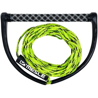 Mesle One Corde pour Wakeboard avec poignée 15'', Longueur 16,8 m 18,3 m, poignée EVA Soft, Flottante, Corde pour Sports Nautiques, remorquage Bateau, avec Flotteur, INCL. Rope Keeper - Publicité Mesle One Corde pour Wakeboard avec poignée 15'', Longueur 16,8 m 18,3 m, poignée EVA Soft, Flottante, Corde pour Sports Nautiques, remorquage Bateau, avec Flotteur, INCL. Rope Keeper - Publicité