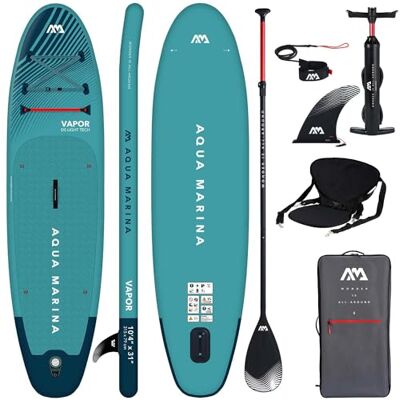 Aqua Marina Vapor 2019 Planche r découper Gonflable avec sicge kajak 315 x 76 x 15 cm - Publicité Aqua Marina Vapor 2019 Planche r découper Gonflable avec sicge kajak 315 x 76 x 15 cm - Publicité