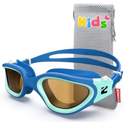ZIONOR G1MINI ULTRA Lunettes de natation pour enfants Polarisées confortables Anti-buée Protection UV Pour filles et garçons (années 3 à 14 ans) (bleu-vert-fumé) - Publicité ZIONOR G1MINI ULTRA Lunettes de natation pour enfants Polarisées confortables Anti-buée Protection UV Pour filles et garçons (années 3 à 14 ans) (bleu-vert-fumé) - Publicité