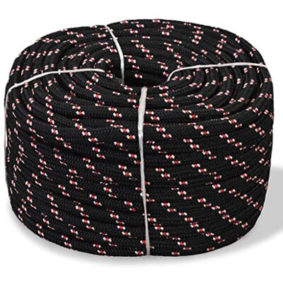 vidaXL Corde de bateau Polypropylène 6 mm 100 m Noir et Rouge - Boat Rope - Publicité vidaXL Corde de bateau Polypropylène 6 mm 100 m Noir et Rouge - Boat Rope - Publicité