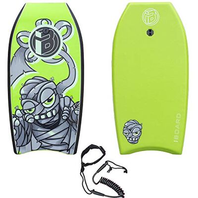 iBOARD Body Board, bodyboard léger de 94 cm avec noyau en EPS, laisse de qualité supérieure et sangle de poignet pour adultes et adolescents - Publicité iBOARD Body Board, bodyboard léger de 94 cm avec noyau en EPS, laisse de qualité supérieure et sangle de poignet pour adultes et adolescents - Publicité