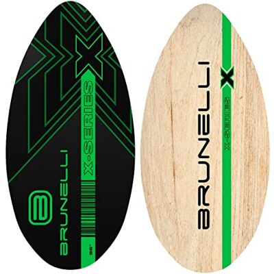 BRUNELLI Skimboard Planche de surf en bois 91 cm - Publicité BRUNELLI Skimboard Planche de surf en bois 91 cm - Publicité