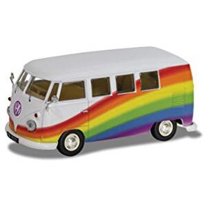 Corgi Volkswagen Campervan Peace Love And Rainbows - 1:43 - Publicité Corgi Volkswagen Campervan Peace Love And Rainbows - 1:43 - Publicité