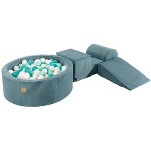 MEOWBABY Aire de jeux en mousse avec piscine à balles 240 x 45 cm – Kit de jeux mousse avec 200 balles pour enfants, velours, écru : doré/beige/blanc/transparent - Publicité MEOWBABY Aire de jeux en mousse avec piscine à balles 240 x 45 cm – Kit de jeux mousse avec 200 balles pour enfants, velours, écru : doré/beige/blanc/transparent - Publicité