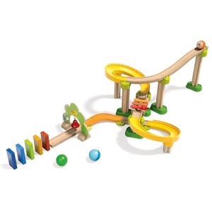 HABA 302056 Kullerbü Toboggan a Billes Ding Dong Jeu de balles en Bois et en Plastique de 38 pièces avec des Courbes prononcées et des Effets musicaux - Publicité HABA 302056 Kullerbü Toboggan a Billes Ding Dong Jeu de balles en Bois et en Plastique de 38 pièces avec des Courbes prononcées et des Effets musicaux - Publicité