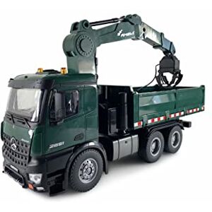 Amewi 22568 Mercedes-Benz Arocs Caravane sous Licence avec Benne basculante, RTR avec Batterie et télécommande, Vert - Publicité Amewi 22568 Mercedes-Benz Arocs Caravane sous Licence avec Benne basculante, RTR avec Batterie et télécommande, Vert - Publicité