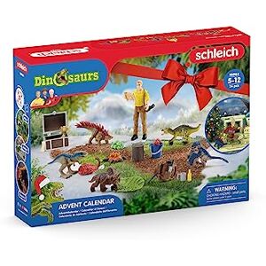 Schleich 98984 Calendrier de l'avent Dinosaurs 2023 FR-IT, dès 5 Ans, Dinosaurs Coffret, 24 pièces - Publicité