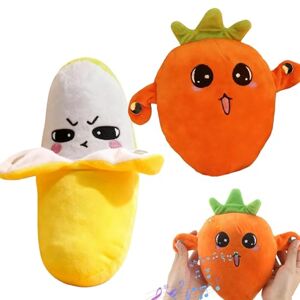 Interactive Music Plush Toy Set, Fruit Musical Sensory Toy, Electric Touch-Sensitive Banana & Fruit Plush with Sound Features, Fun & Playfu, Parent-Child Play Fun (2pcs-B) - Publicité Interactive Music Plush Toy Set, Fruit Musical Sensory Toy, Electric Touch-Sensitive Banana & Fruit Plush with Sound Features, Fun & Playfu, Parent-Child Play Fun (2pcs-B) - Publicité