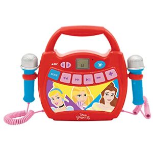 Lexibook - Disney Princesses, Mon Premier Lecteur Musical karaoké avec micros, sans Fil, Fonctions Enregistrement et Changement de Voix, pour Enfant, rouge, MP300DPZ - Publicité Lexibook - Disney Princesses, Mon Premier Lecteur Musical karaoké avec micros, sans Fil, Fonctions Enregistrement et Changement de Voix, pour Enfant, rouge, MP300DPZ - Publicité