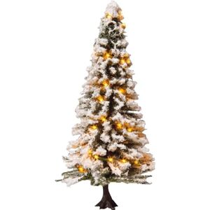 Noch - Arbre de Noël iluminé avec 30 LEDs, enneigé, 12cm, 22130, coloré, 12 cm - Publicité