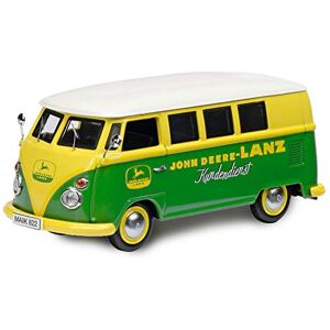 Schuco 452650500 VW T1c Bus JDL John-Deere-Lanz Design Voiture Miniature en Zinc moulé sous Pression Échelle 1:87 Jaune/Vert - Publicité