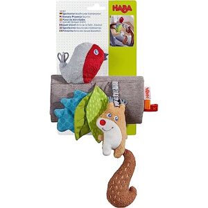HABA Jouet d’éveil Amis de la forêt Ecureuil Hochet en Tissu Lavable A accrocher sur Cosy ou Poussette 306927, Coloré - Publicité HABA Jouet d’éveil Amis de la forêt Ecureuil Hochet en Tissu Lavable A accrocher sur Cosy ou Poussette 306927, Coloré - Publicité