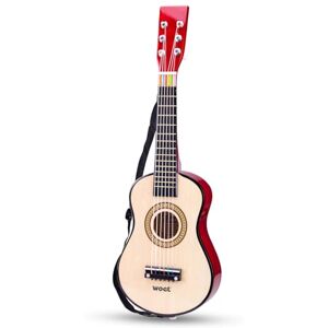 Woet ® Guitare Jouet Naturelle en Bois pour Enfants, 6 Cordes en Nylon avec Sangle, Corde de Rechange et Livret Musical Coloré avec 3 Chansons, Instrument Éducatif Débutant, À Partir de 3 Ans - Publicité Woet ® Guitare Jouet Naturelle en Bois pour Enfants, 6 Cordes en Nylon avec Sangle, Corde de Rechange et Livret Musical Coloré avec 3 Chansons, Instrument Éducatif Débutant, À Partir de 3 Ans - Publicité