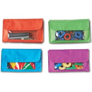 Learning Resources Pochettes de Rangement magnétiques, Ensemble de 4, pour Tableau Blanc et Surfaces métalliques, Organisation Classe et Bureau, dès 3 Ans - Publicité Learning Resources Pochettes de Rangement magnétiques, Ensemble de 4, pour Tableau Blanc et Surfaces métalliques, Organisation Classe et Bureau, dès 3 Ans - Publicité