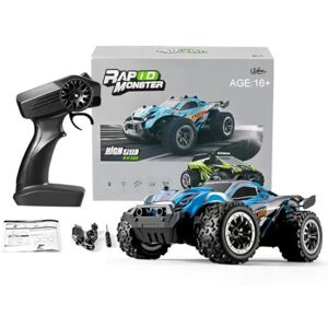 SpedUpX Voiture Télécommandée Tout Terrain, 1/20 RWD 2,4 GHz RC Voiture Haute Vitesse 36 Km/h Camion Monstre Tout Terrain Chenille Buggy Jouet de Passe Temps pour Adultes Et Enfants (Bleu2) - Publicité SpedUpX Voiture Télécommandée Tout Terrain, 1/20 RWD 2,4 GHz RC Voiture Haute Vitesse 36 Km/h Camion Monstre Tout Terrain Chenille Buggy Jouet de Passe Temps pour Adultes Et Enfants (Bleu2) - Publicité
