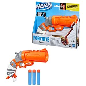 Nerf Fortnite, Blaster à fléchette Flare, s'ouvre pour Charger, inclut 3 fléchettes Mega AccuStrike Officielles, poignée d'amorçage Multicolore - Publicité Nerf Fortnite, Blaster à fléchette Flare, s'ouvre pour Charger, inclut 3 fléchettes Mega AccuStrike Officielles, poignée d'amorçage Multicolore - Publicité