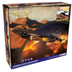 Corgi - Junkers Ju-88C-6 R4+HH - 1:72 - 1./NJG.2 modèle die‑cast - Publicité Corgi - Junkers Ju-88C-6 R4+HH - 1:72 - 1./NJG.2 modèle die‑cast - Publicité