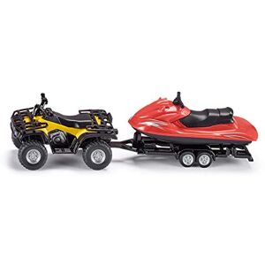 SIKU 2314 Quad avec Remorque et Jet-Ski, 1:50, Métal/Plastique, Jaune/Rouge, Remorque Amovible, Jet-Ski Flottant - Publicité SIKU 2314 Quad avec Remorque et Jet-Ski, 1:50, Métal/Plastique, Jaune/Rouge, Remorque Amovible, Jet-Ski Flottant - Publicité